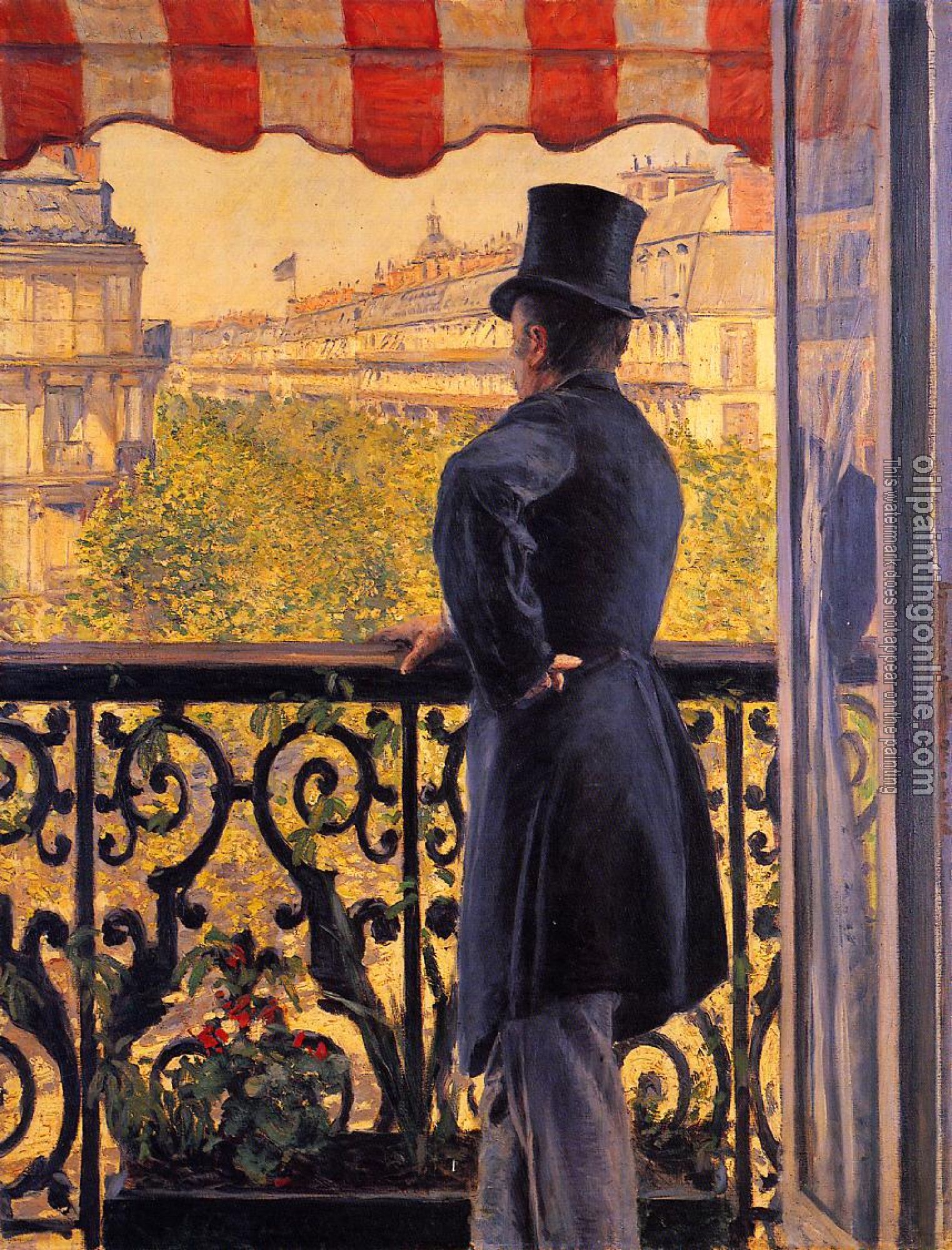 Gustave Caillebotte - The Man on the Balcony